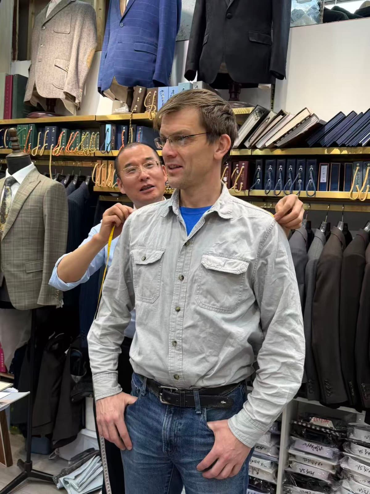 Tailored tuxedo with refined lapel