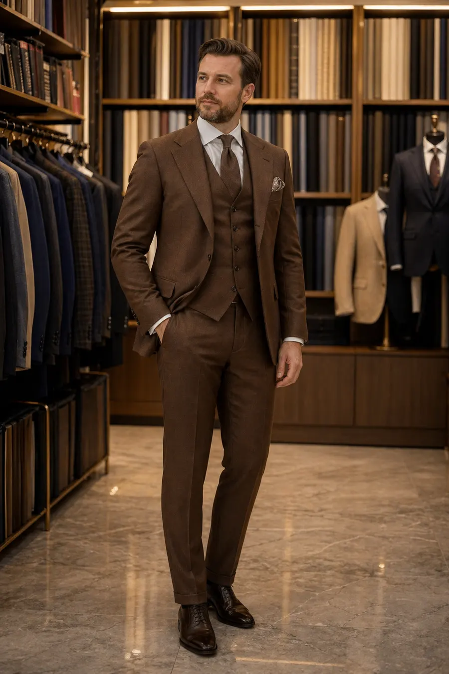 Bespoke suit craftsmanship at Wuyue Shanghai