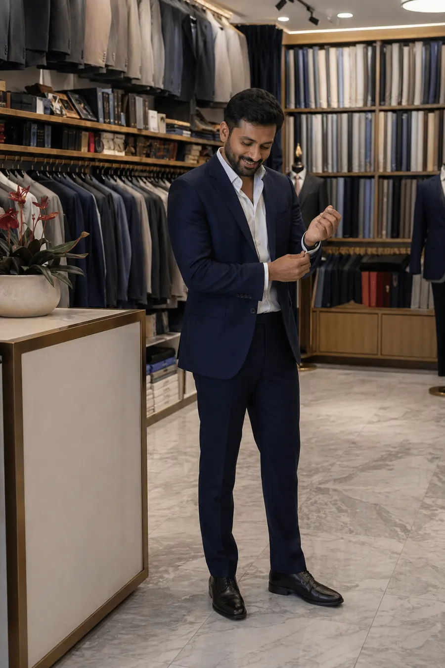 Fine wool fabrics at South Bund atelier