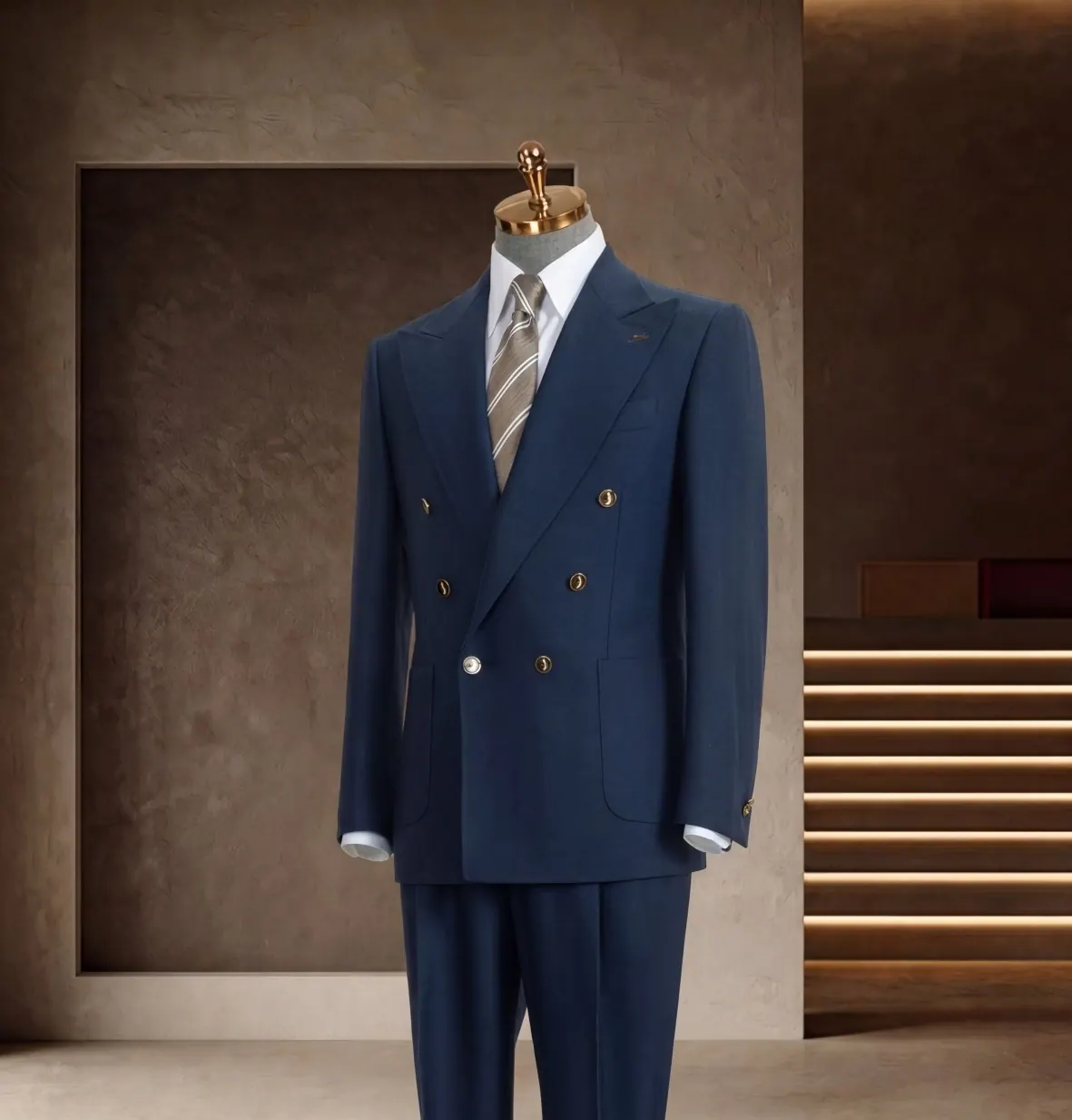 Banker Series custom tailoring look at Wuyue Shanghai