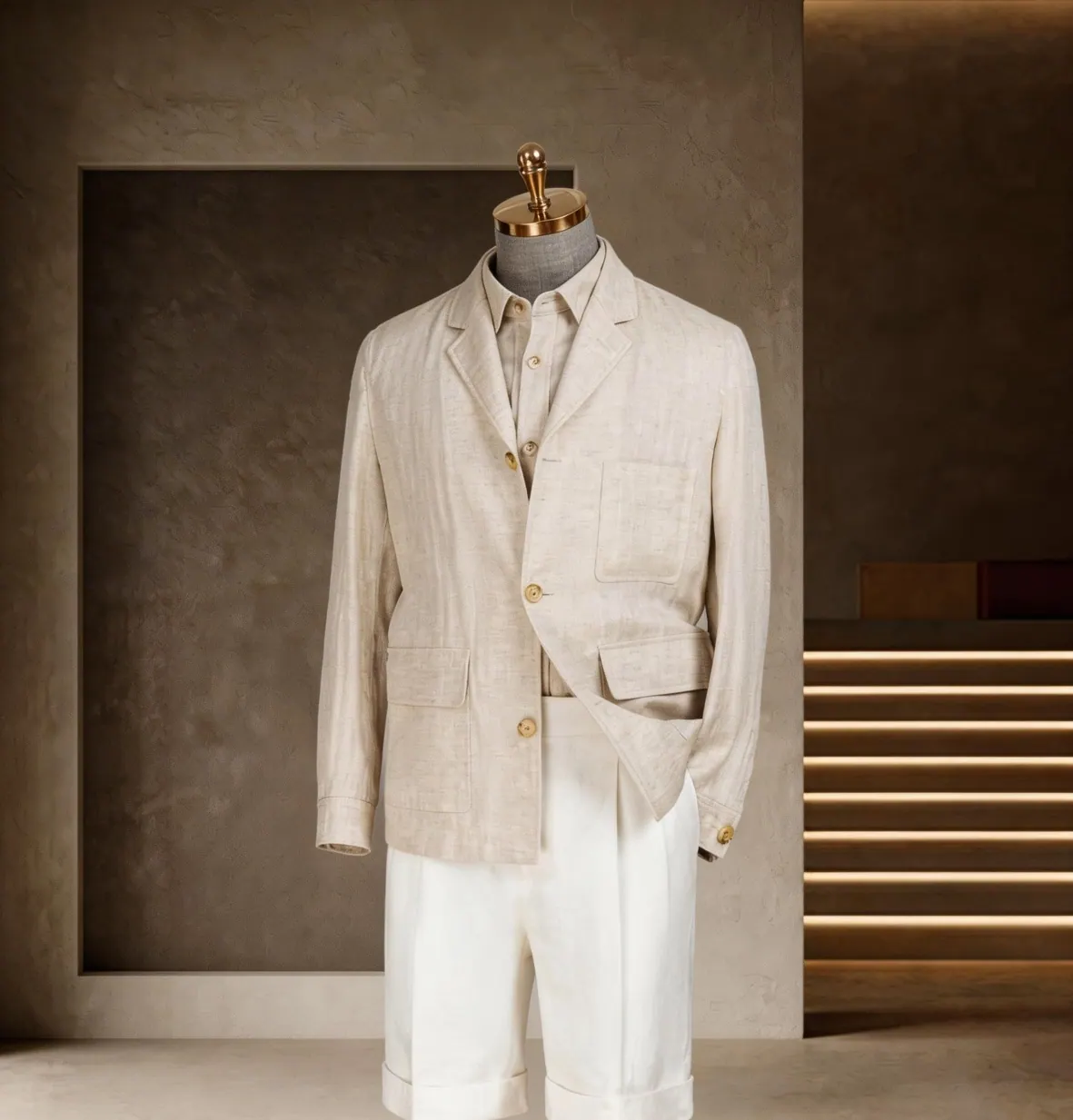 Southern French Vacation Series hero look at Wuyue Bespoke Tailoring Shanghai